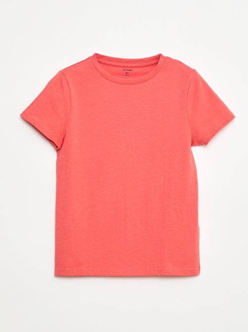 T-shirt basique en jersey uni - Kiabi