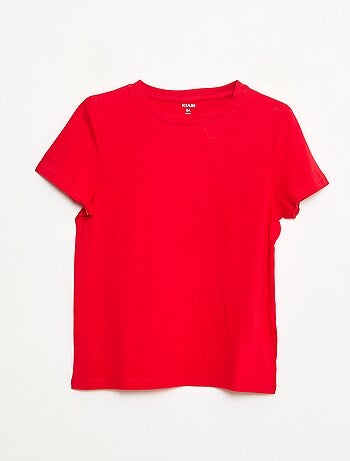 T-shirt basique en jersey uni