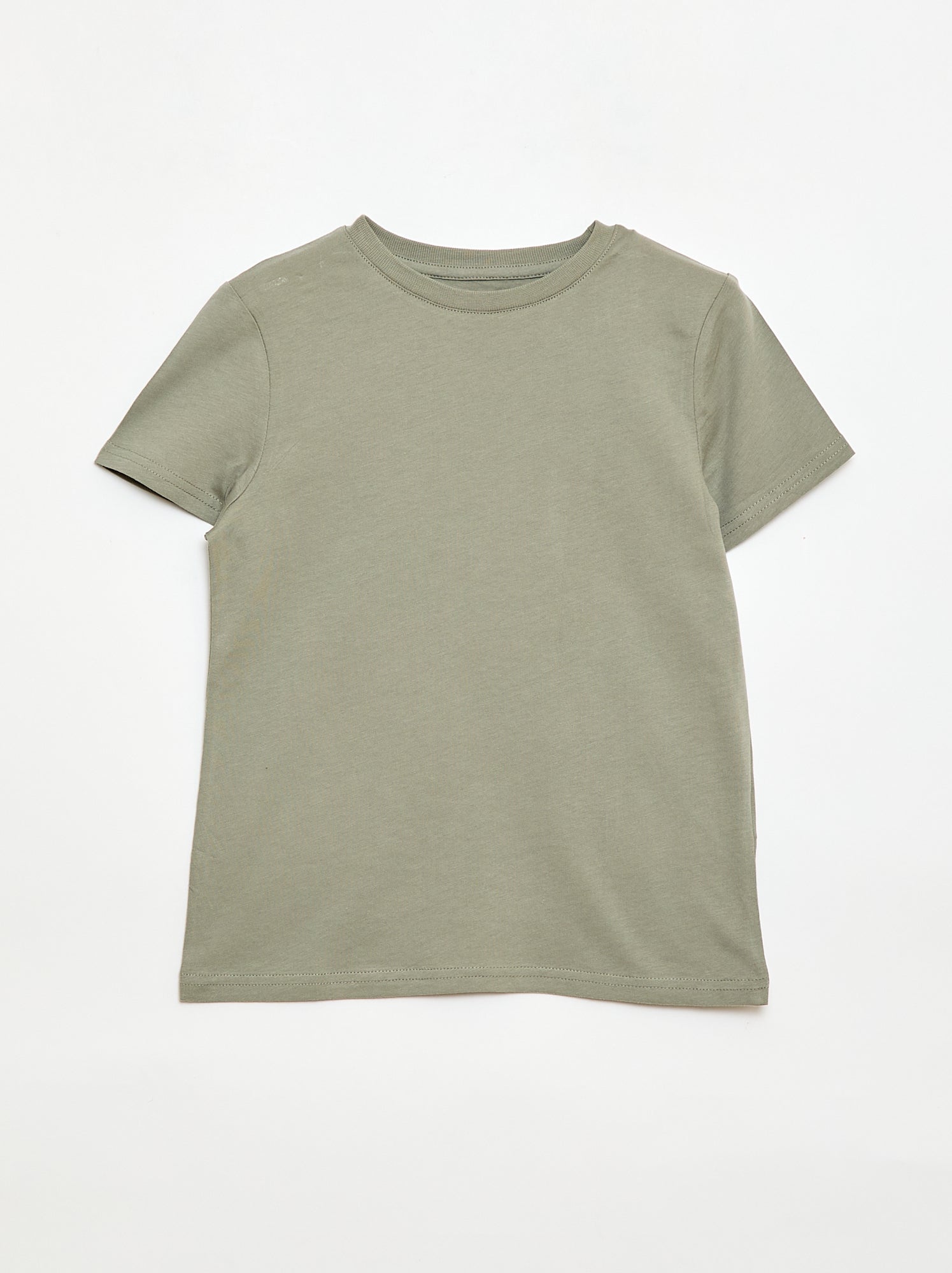 T-shirt basique en jersey uni