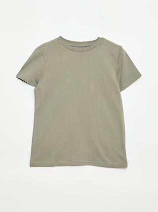 T-shirt basique en jersey uni