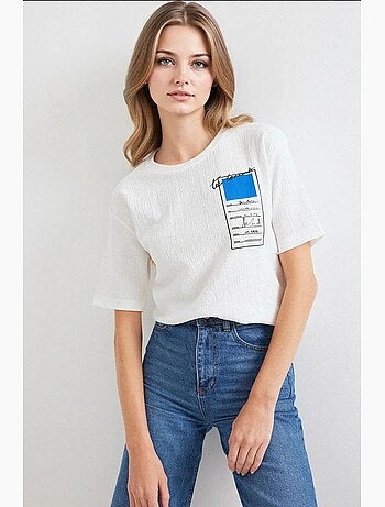 T-shirt basique en tricot imprimé bdart