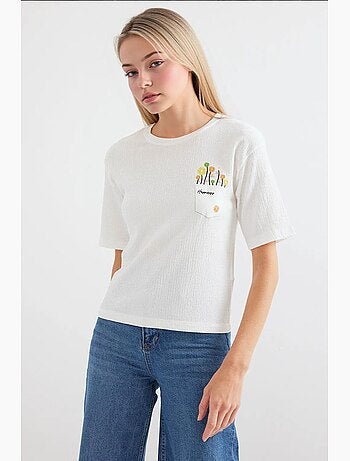 T-shirt basique en tricot imprimé bdart