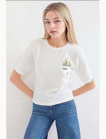 T-shirt basique en tricot imprimé bdart