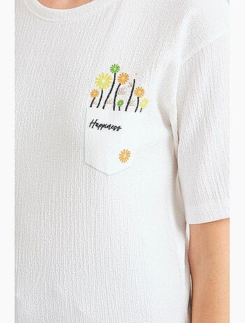 T-shirt basique en tricot imprimé bdart