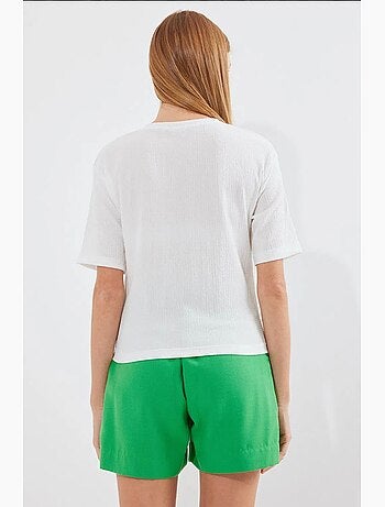 T-shirt basique en tricot imprimé bdart
