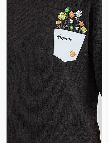 T-shirt basique en tricot imprimé bdart