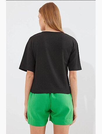 T-shirt basique en tricot imprimé bdart