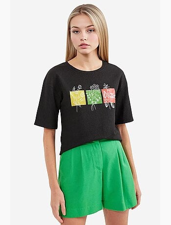 T-shirt basique en tricot imprimé bdart