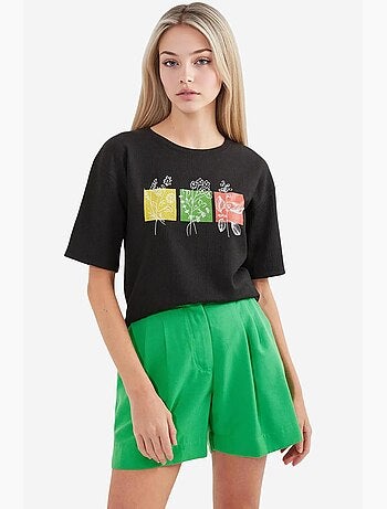 T-shirt basique en tricot imprimé bdart