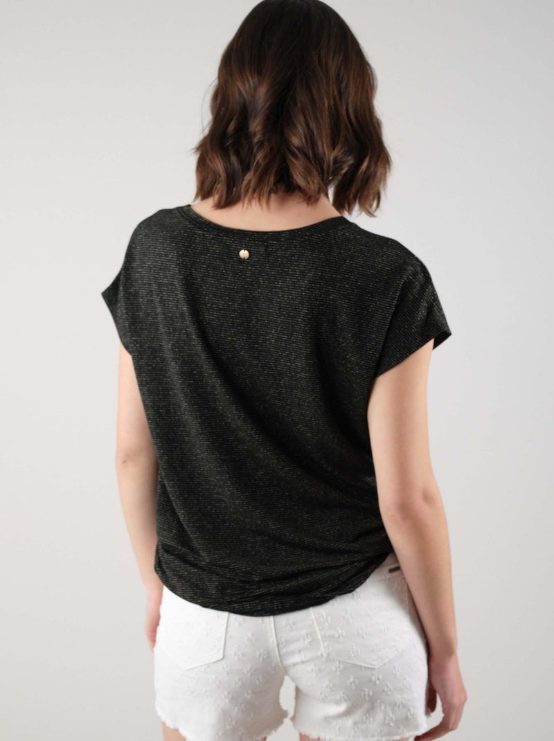 T-shirt basique fantaisie 'Deeluxe' Blanc - Kiabi