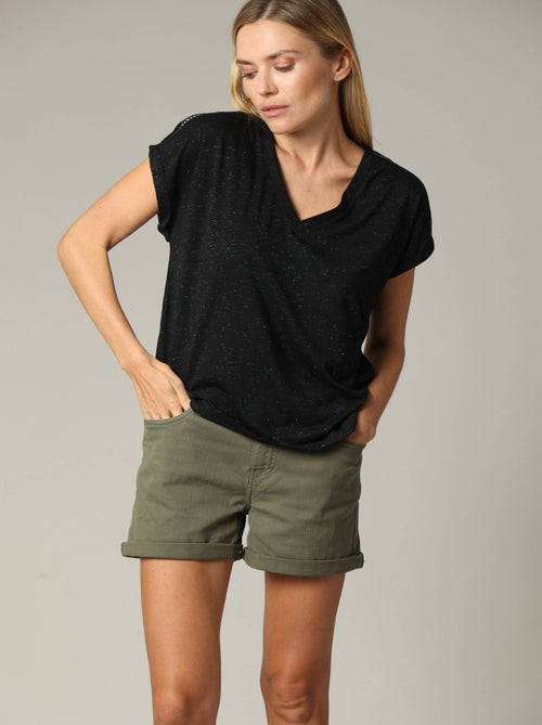 T-shirt basique fantaisie 'Deeluxe' - Kiabi