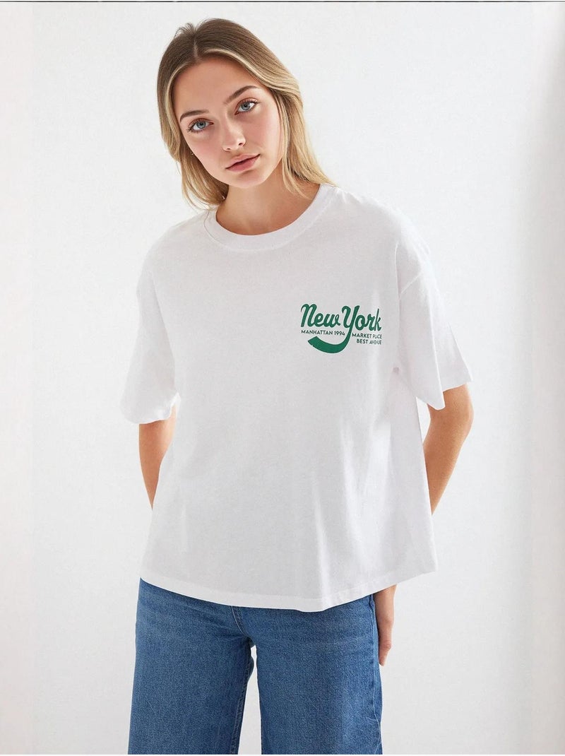 T-shirt basique imprimé bdart Blanc - Kiabi