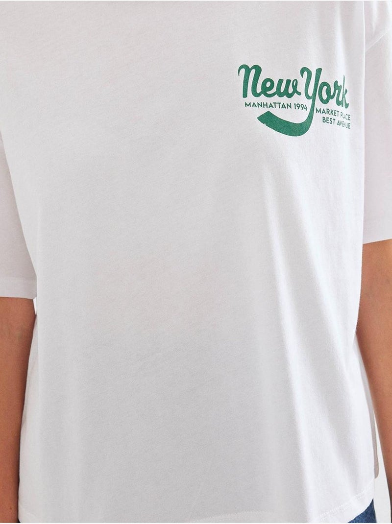 T-shirt basique imprimé bdart Blanc - Kiabi