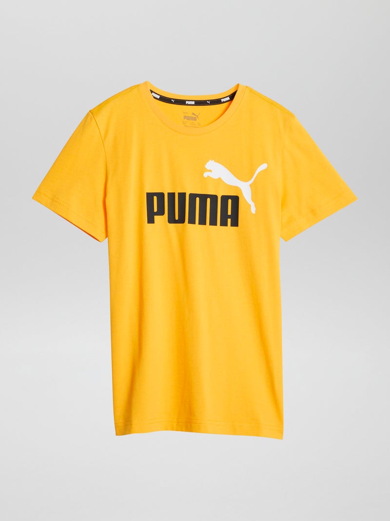 T-shirt basique 'Puma' Jaune - Kiabi
