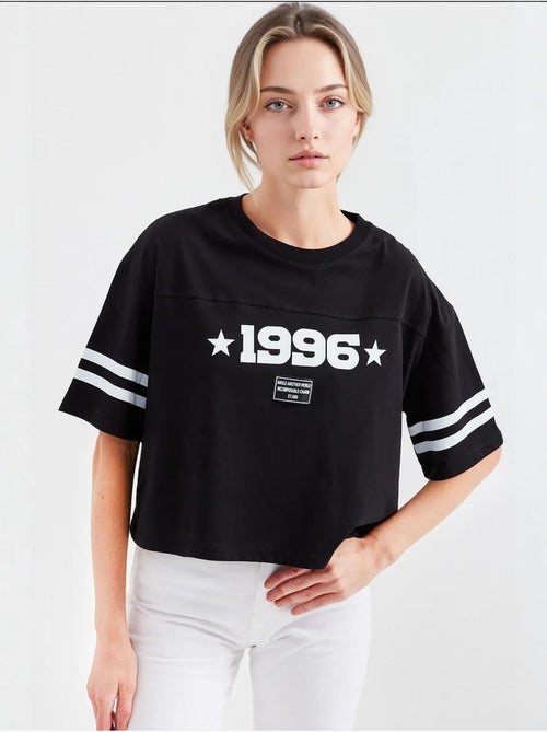 T-shirt basique surdimensionné imprimé bdart - Kiabi T-shirt basique surdimensionné imprimé bdart - Kiabi