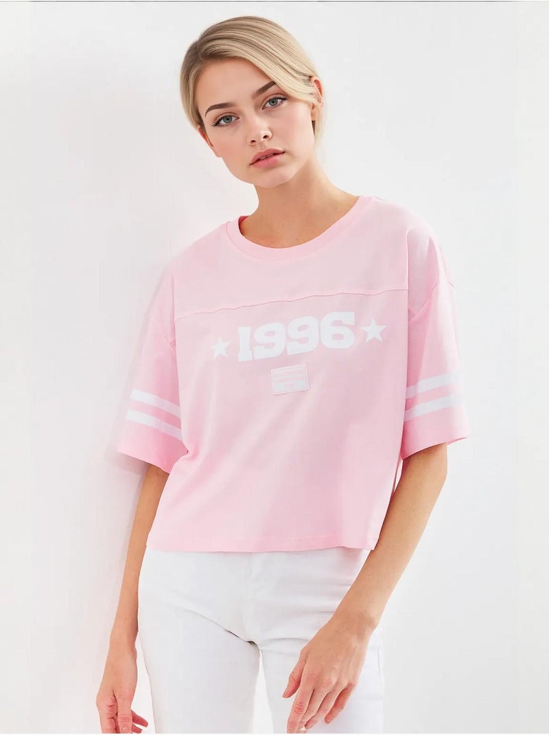 T-shirt basique surdimensionné imprimé bdart Rose clair - Kiabi