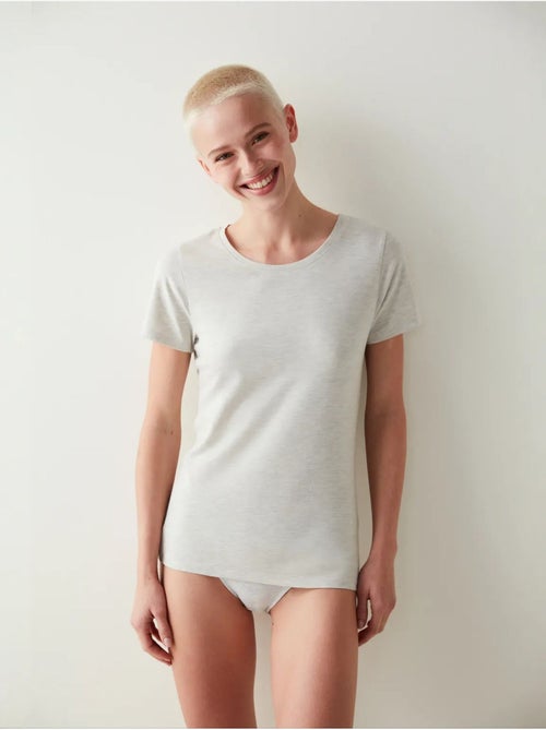 T-shirt basique warm touch penti - Kiabi T-shirt basique warm touch penti - Kiabi