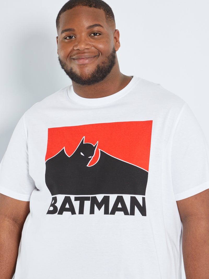 T-shirt 'Batman' blanc - Kiabi