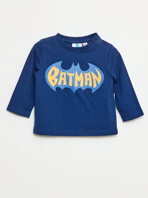 T-shirt 'Batman' 'DC Comics' manches longues - Kiabi