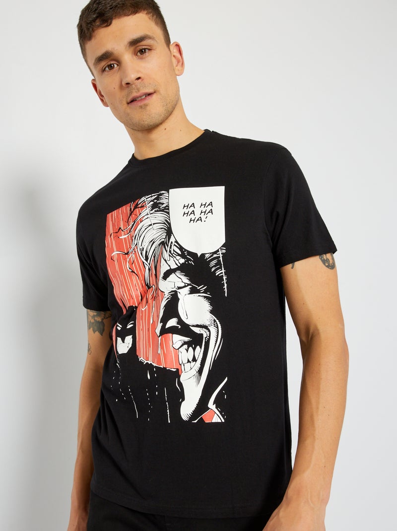 T-shirt 'Batman' en jersey noir - Kiabi