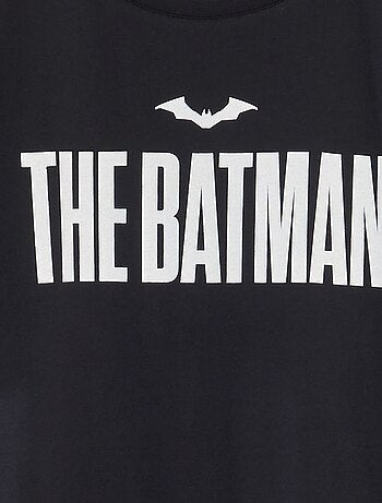 T-shirt Déguisement Batman Avec Cape Amovible - Taille L - Brillant Dans Le Noir - Neuf