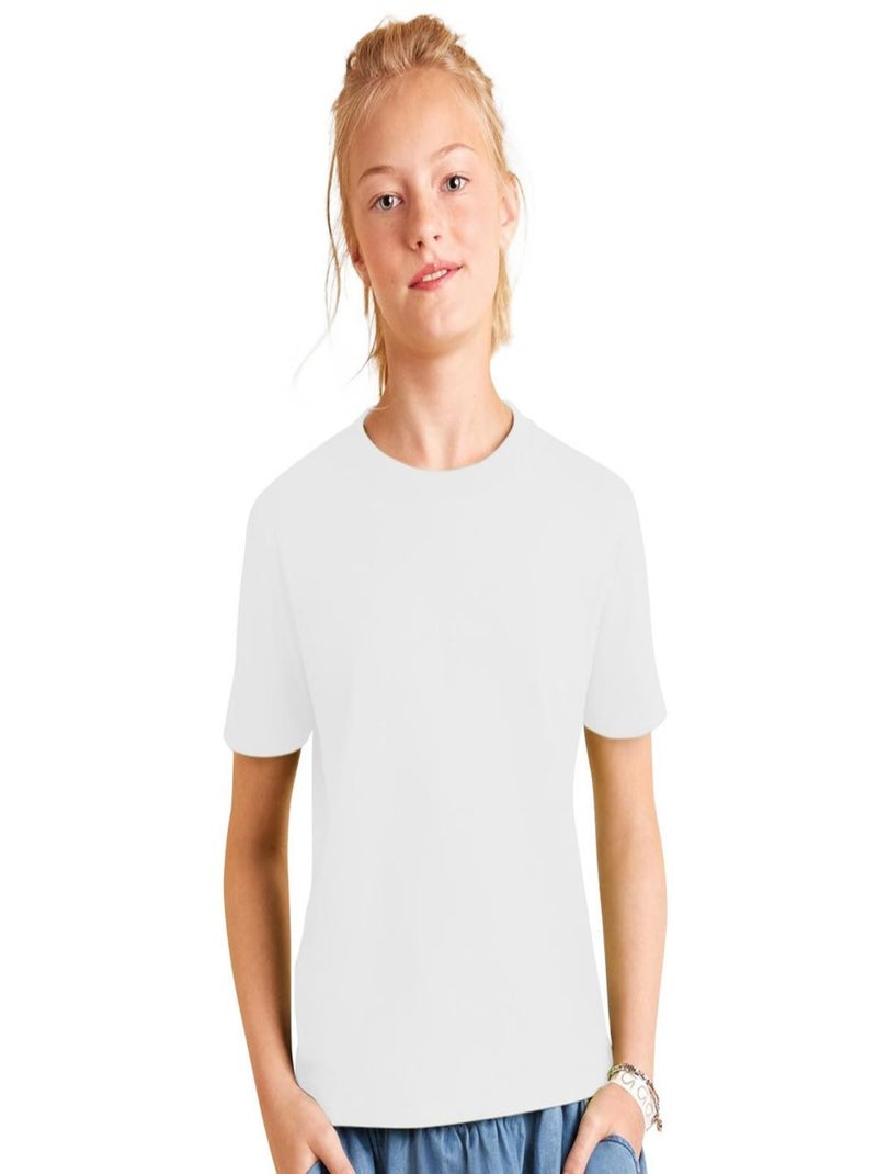 T-shirt B&C Exact 150 pour enfant Blanc - Kiabi