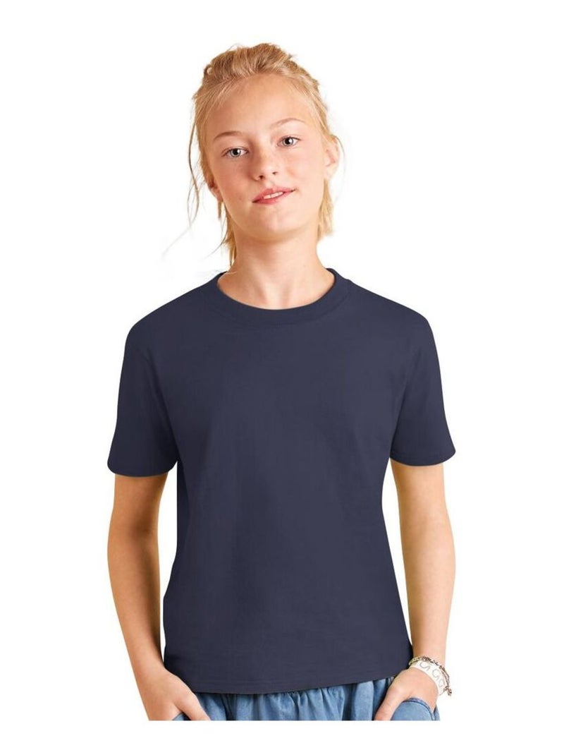 T-shirt B&C Exact 150 pour enfant Bleu marine - Kiabi