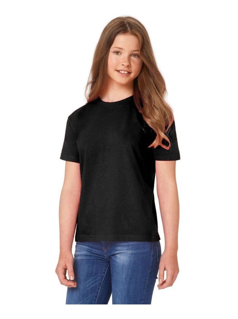 T-shirt B&C Exact 150 pour enfant Noir - Kiabi