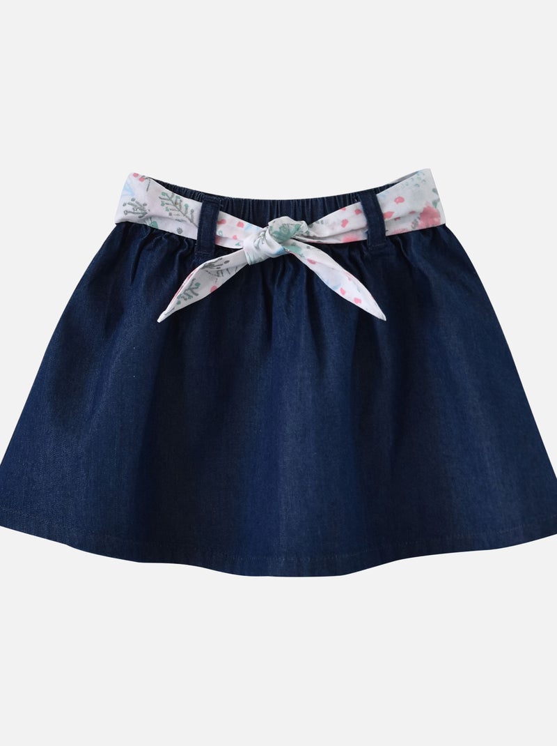 T SHIRT BEBE ET JUPE ELIONA Bleu - Kiabi