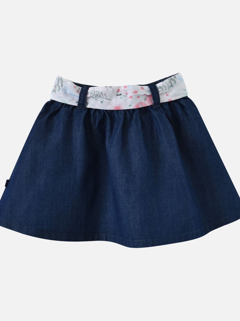 T SHIRT BEBE ET JUPE ELIONA Bleu - Kiabi