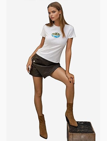 T-shirt bébé imprimé coupe slim à col ras du cou hiccup