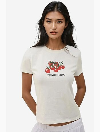 T-shirt bébé imprimé coupe slim à col ras du cou hiccup
