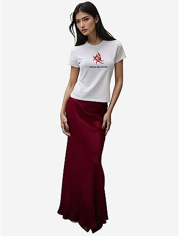 T-shirt bébé imprimé coupe slim à col ras du cou