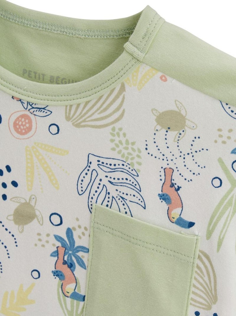 T-shirt bébé Moka Vert - Kiabi