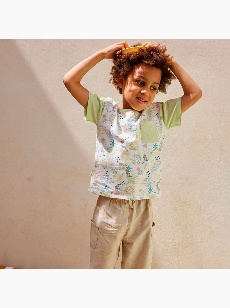 T-shirt bébé Moka Vert - Kiabi