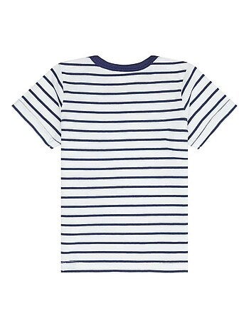 T-shirt Bébé Rayé Bleu Marine en Coton Bio