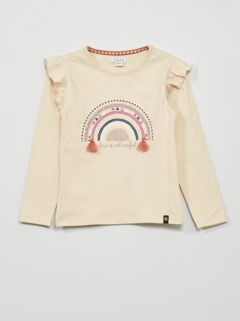 T-shirt Beige - Kiabi