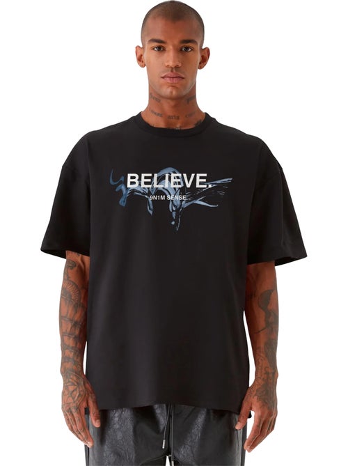 T-shirt believe - 9n1m sense - Kiabi