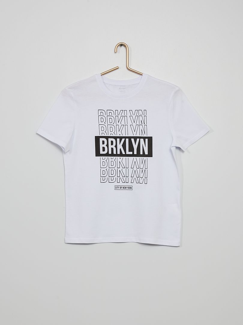 T-shirt 'Berlin' blanc - Kiabi