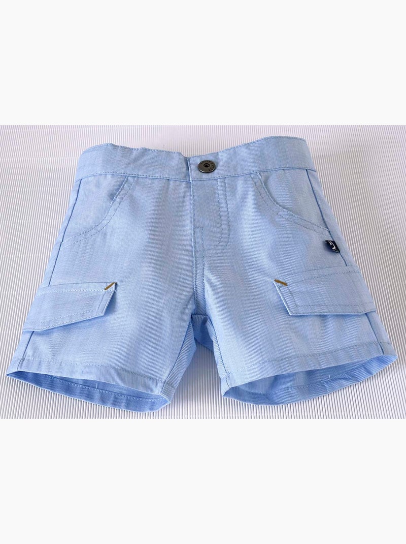 T-SHIRT + BERMUDA CESAR Bleu - Kiabi