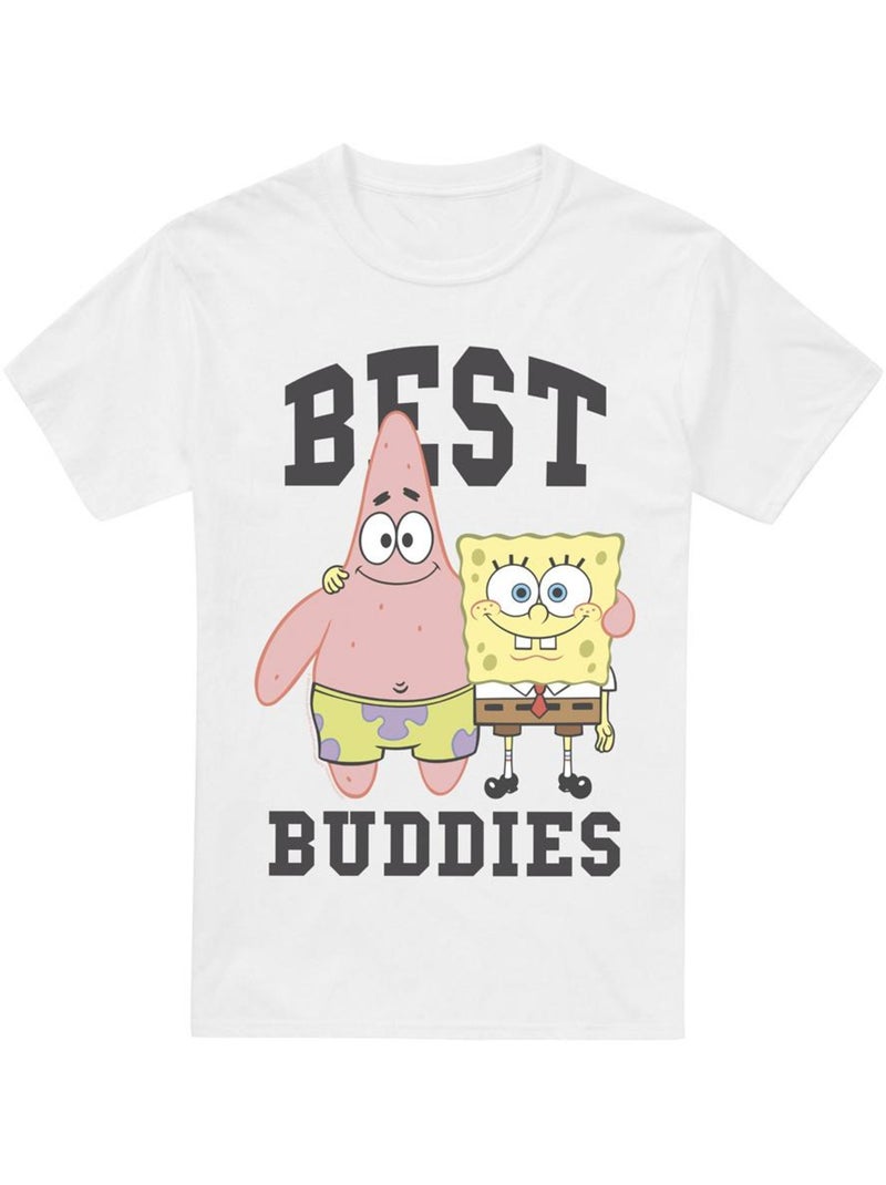 T-shirt best buddies - bob l'éponge Blanc - Kiabi