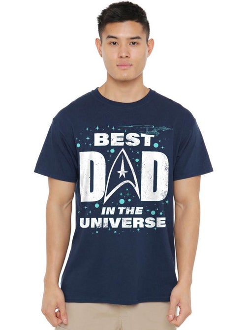T-shirt best dad in the universe - star trek - Kiabi
