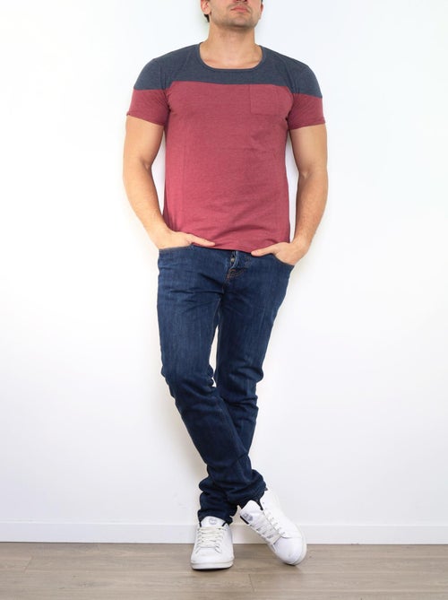 T-shirt bi-color - Kiabi