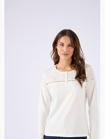 T-shirt bi-matière - Damart