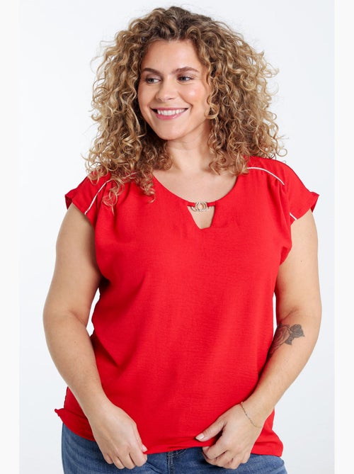 T-shirt bi-matière PAPRIKA - Kiabi T-shirt bi-matière PAPRIKA - Kiabi