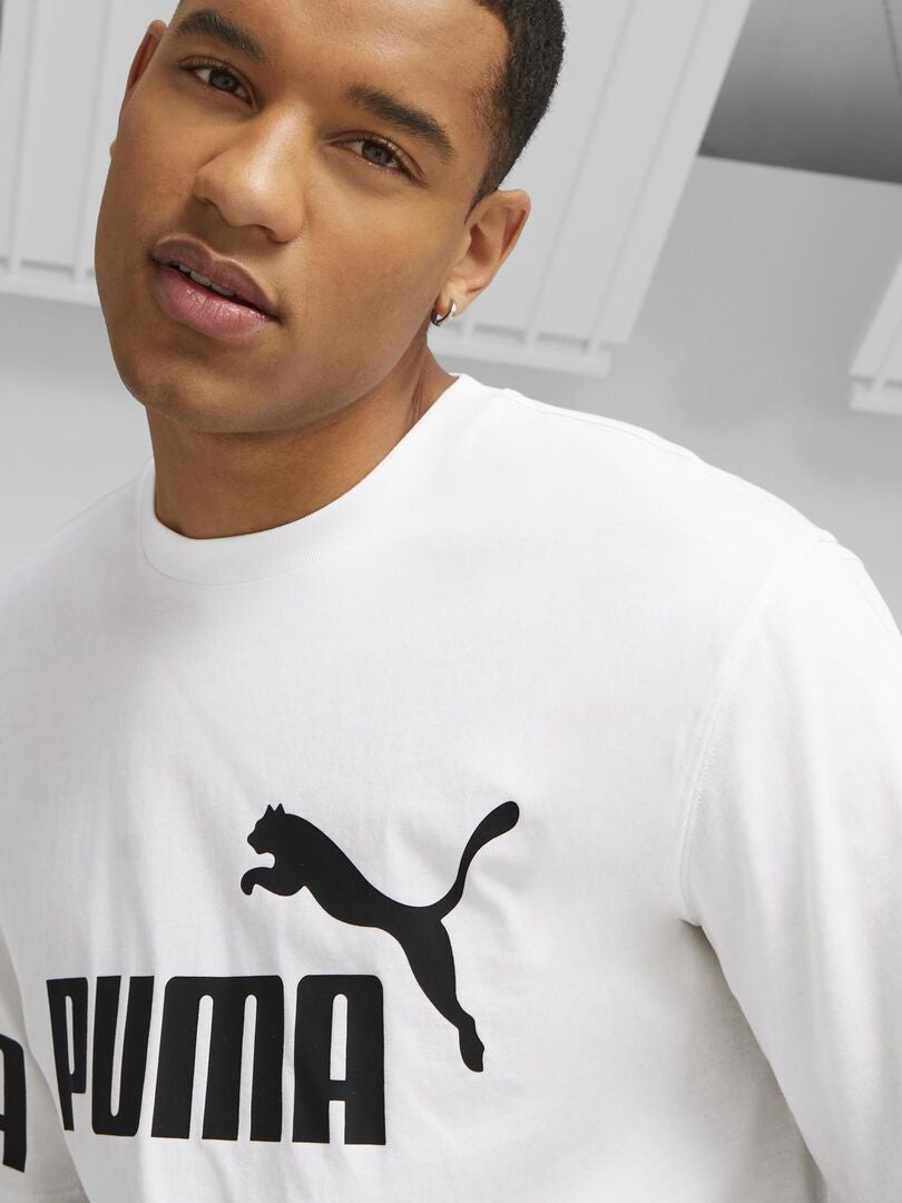 T-shirt bicolore 'Puma' Blanc - Kiabi