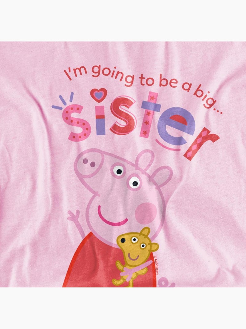 T-shirt big sister - peppa pig Rose clair - Kiabi