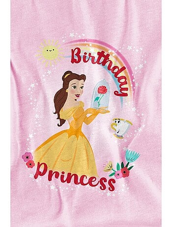 T-shirt birthday princess - la belle et la bête