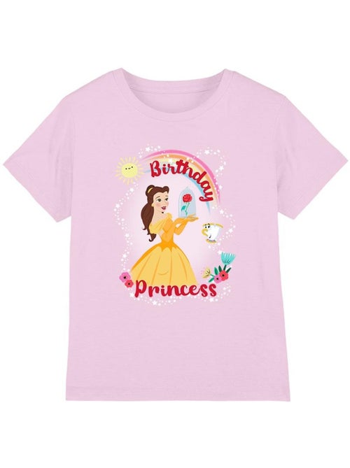 T-shirt birthday princess - la belle et la bête - Kiabi