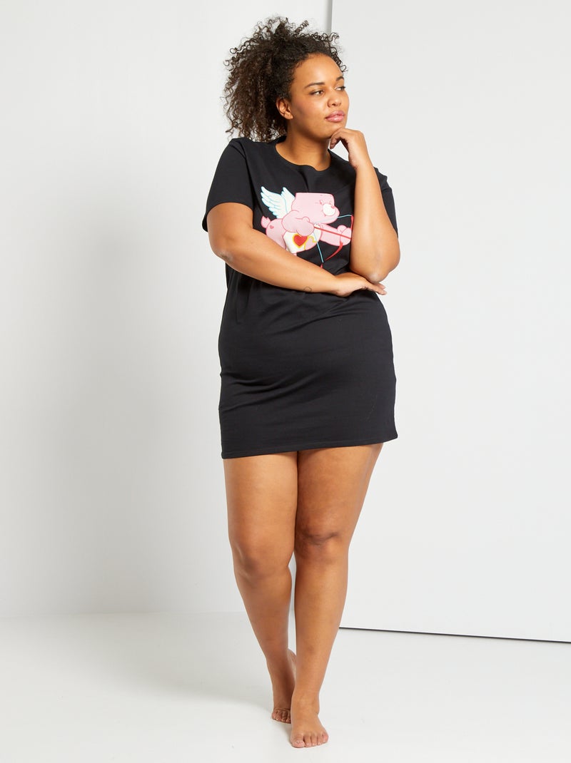 T-shirt 'Bisounours' noir - Kiabi